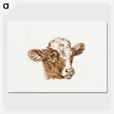 Head of a cow - Jean Bernard Poster.