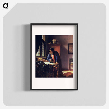 The Geographer - ヨハネス フェルメール Poster.