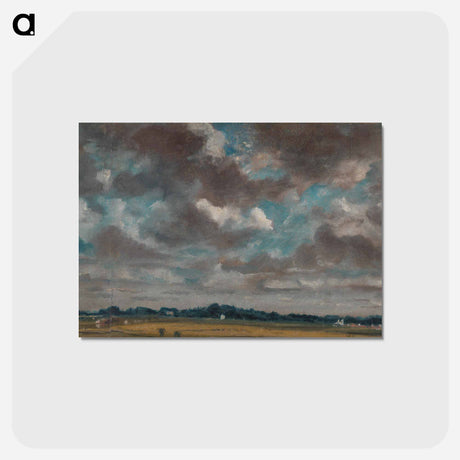 アートポストカード-Extensive Landscape with Grey Clouds
 - ジョン コンスタブル Postcard.
