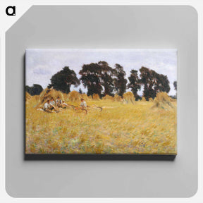 アートパネル-Reapers Resting in a Wheat Field - ジョン シンガー サージェント Canvas.