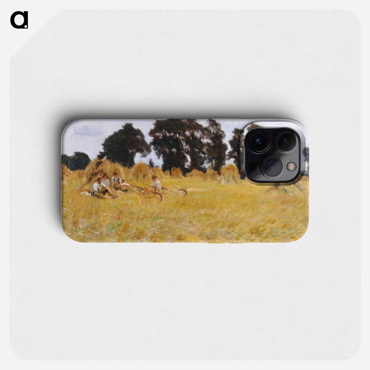 Reapers Resting in a Wheat Field - John Singer Sargent Phone Case.