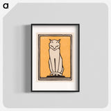 Sitting cat - ユリー デ フラーハ Poster.