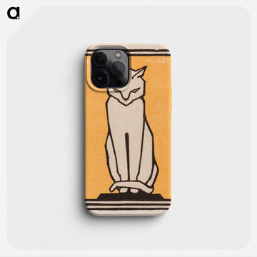 Sitting cat - ユリー デ フラーハ Phone Case.