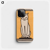 Sitting cat - Julie de Graag Phone Case.