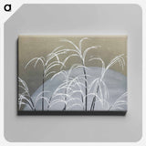 アートパネル-Frost from Momoyogusa–Flowers of a Hundred Generations - 神坂 雪佳 Canvas.