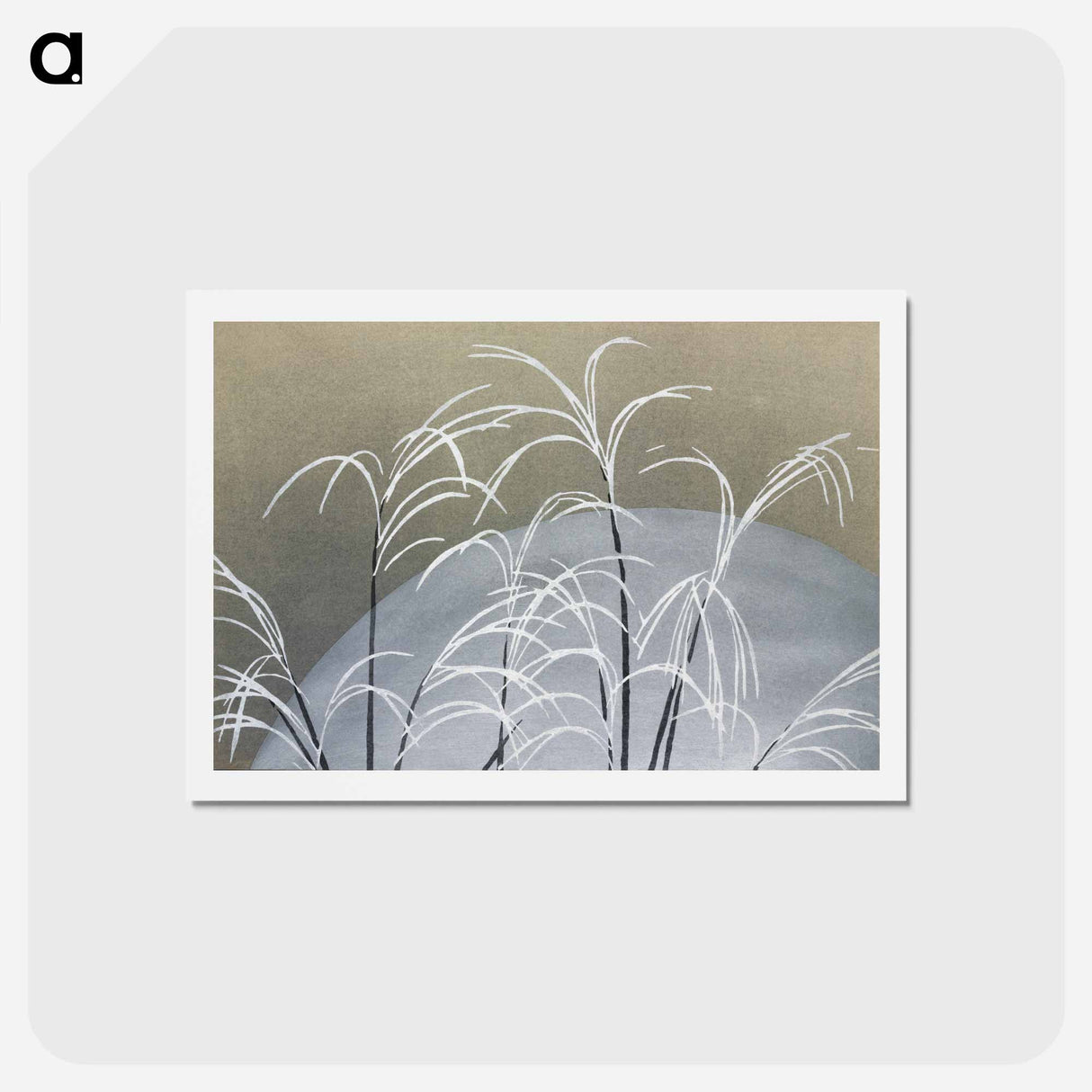 アートポストカード-Frost from Momoyogusa–Flowers of a Hundred Generations - 神坂 雪佳 Postcard.