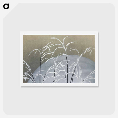 アートポストカード-Frost from Momoyogusa–Flowers of a Hundred Generations - 神坂 雪佳 Postcard.