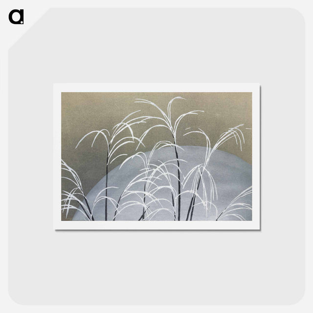 アートポストカード-Frost from Momoyogusa–Flowers of a Hundred Generations - 神坂 雪佳 Postcard.