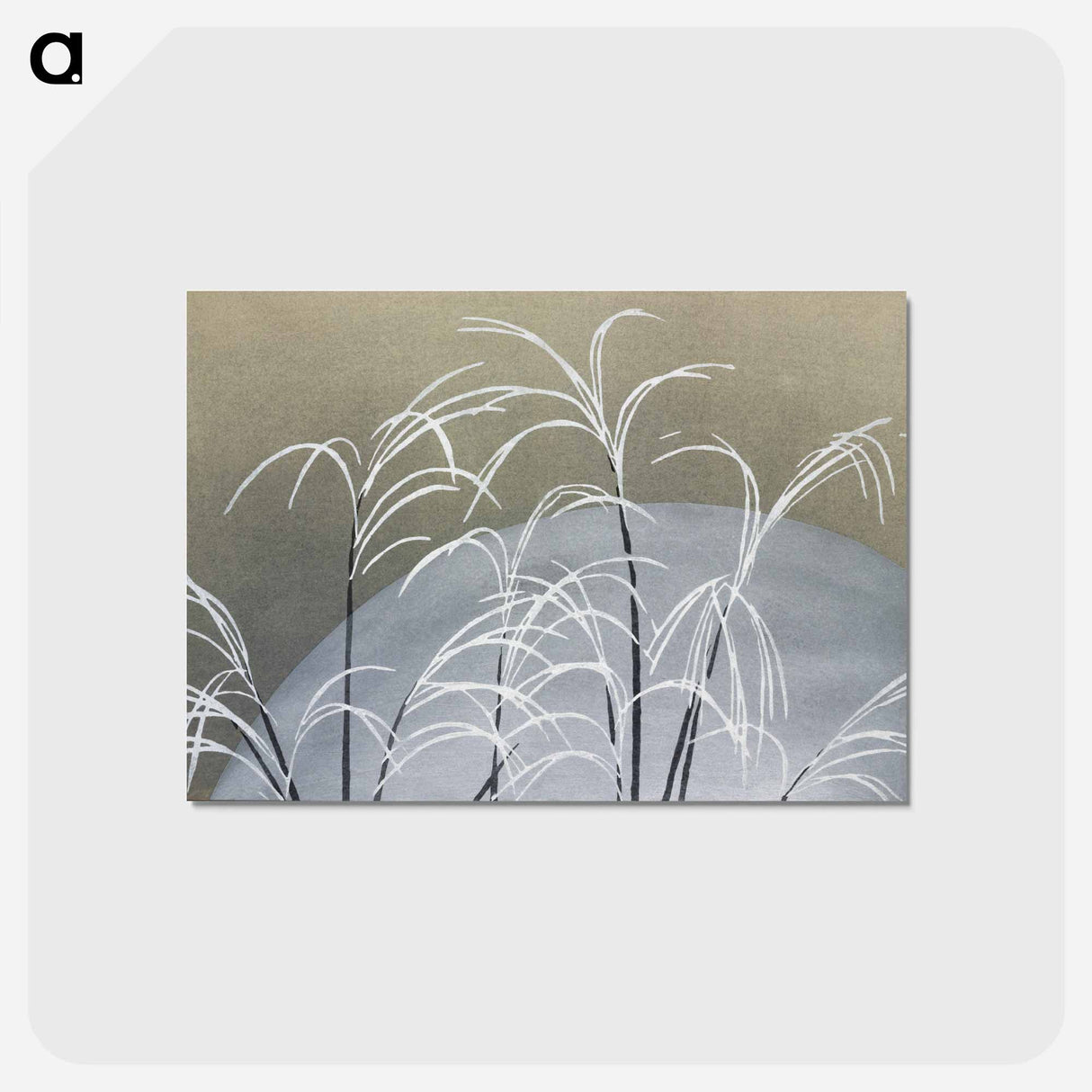 アートポストカード-Frost from Momoyogusa–Flowers of a Hundred Generations - 神坂 雪佳 Postcard.