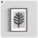 Achillea Umbellata (Yarrow) leaf enlarged 30 times - カール ブロスフェルト Poster.