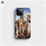 Baptism of Christ - Leonardo da Vinci Phone Case.