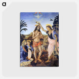 Baptism of Christ - レオナルド ダ ヴィンチ Postcard.