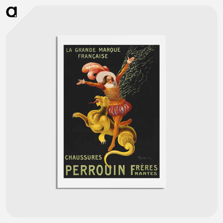 アートポストカード-Chaussures Perrouin frères, Nantes: La grande marque française - レオネット カピエッロ Postcard.