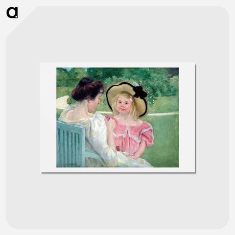 アートポストカード-In the Garden - メアリー カサット Postcard.