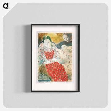 On the pale silver sofa - Maurice Denis Poster.