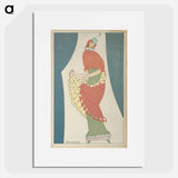 Woman in a tubular dress - オットー フリードリヒ カール レンデッケ Poster.