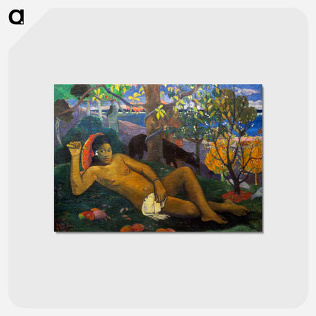 アートポストカード-Te Arii Vahine (The Queen, the King's Wife) - ポール ゴーギャン Postcard.