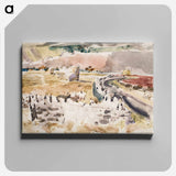 アートパネル-Oxfordshire Landscape - ポール ナッシュ Canvas.