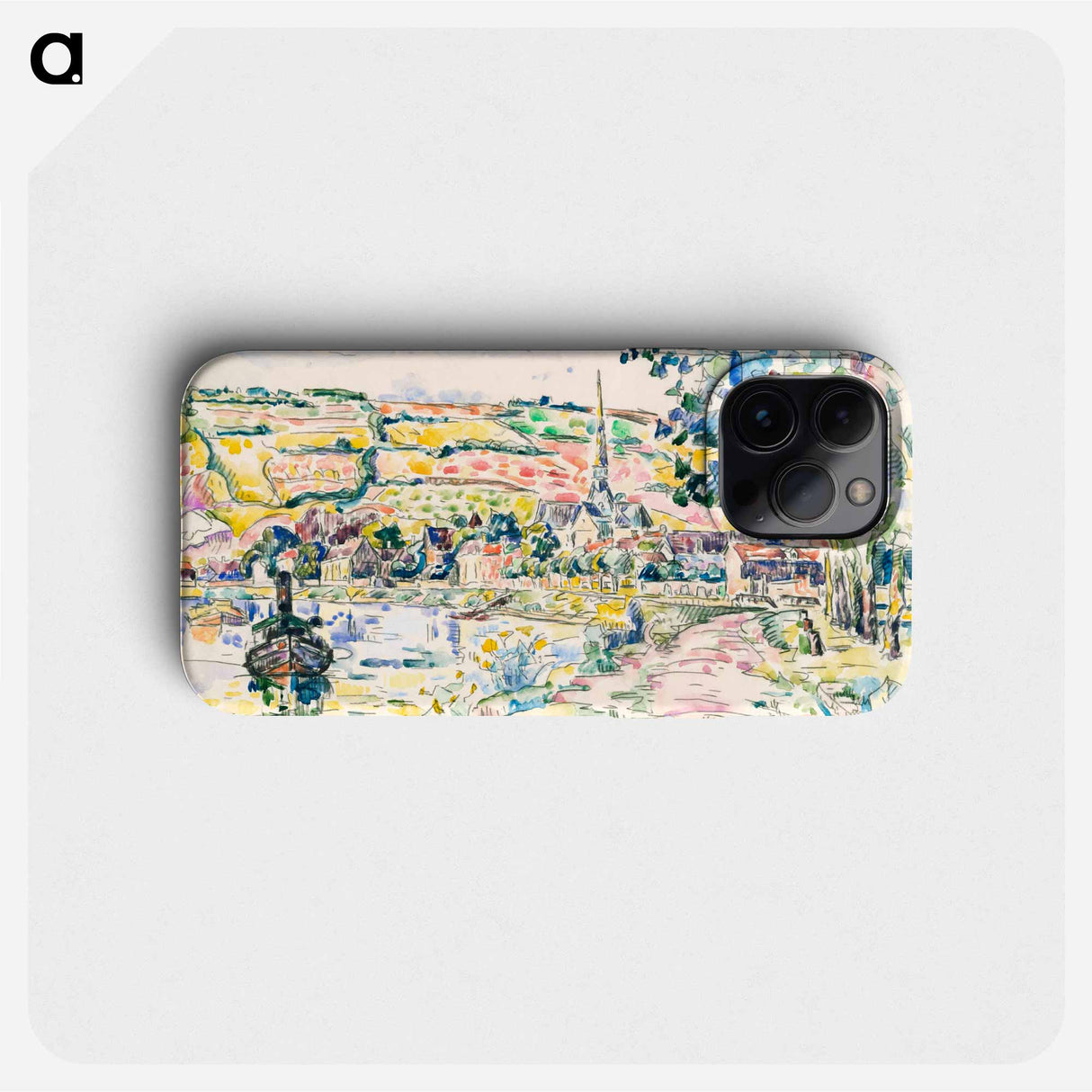 Petit Andely-The River Bank - Paul Signac Phone Case.