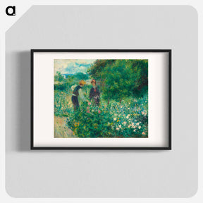アートポスター-Picking Flowers - ピエール オーギュスト ルノワール Poster.