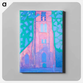アートパネル-Church tower at Domburg - ピエト モンドリアン Canvas.