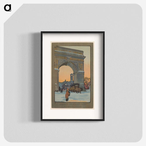 Washington Arch at Winter Twilight
 - レイチェル ロビンソン エルマー Poster.