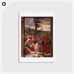 アートポストカード-The Healing of the Wrathful Son - ティツィアーノ ヴェチェッリオ Postcard.
