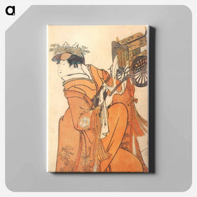 アートパネル-Kabuki Actor Segawa Kikunojō III as Hanazono, Wife of Ōtomo No Kuronushi - 東洲斎 写楽 Canvas.