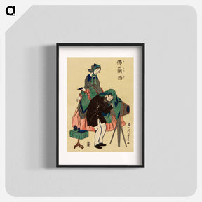 アートポスター-French Photographer in Old Yokohama - 歌川よしかず Poster.