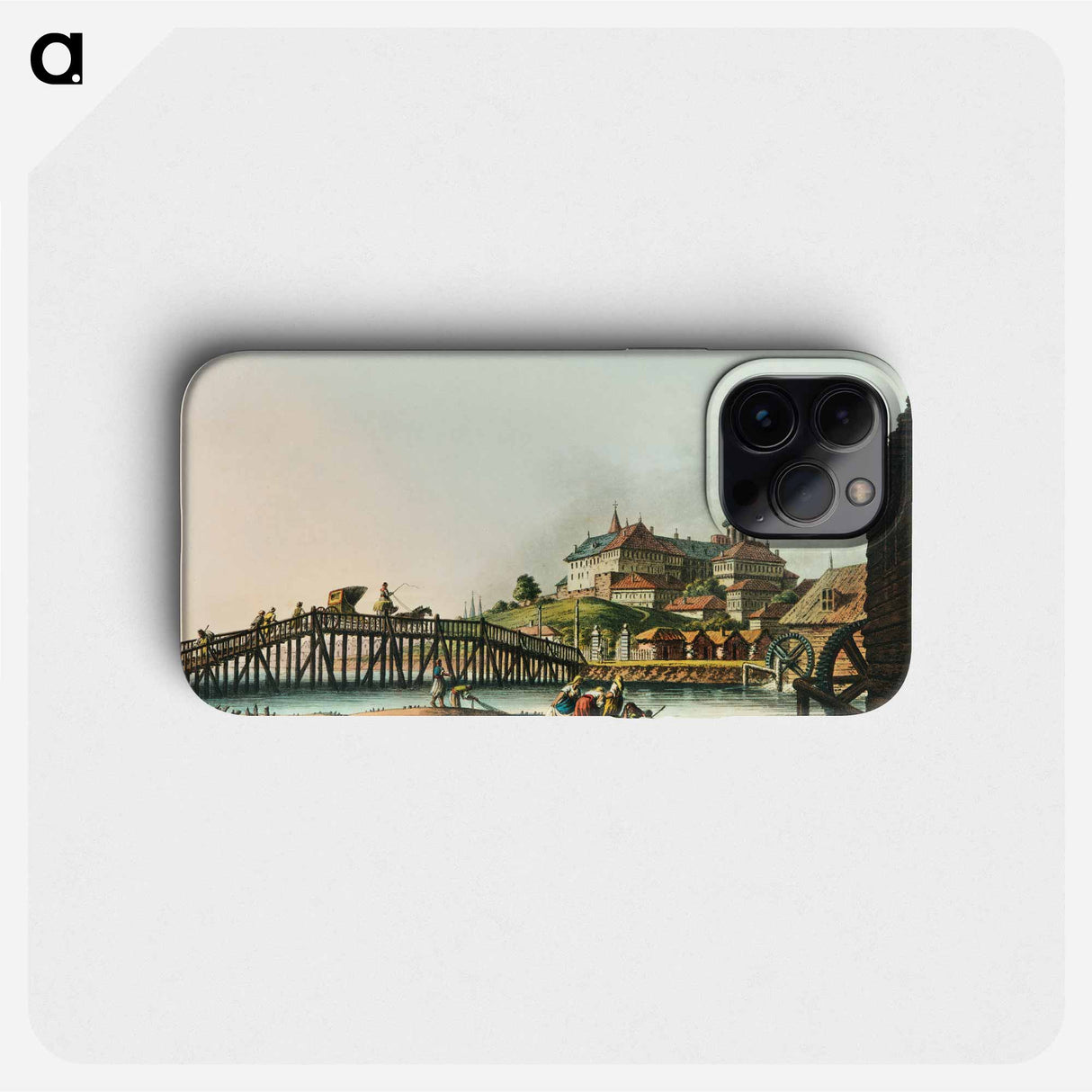 Palace at Bucharest from Views in the Ottoman Dominions, in Europe, in Asia, and some of the Mediterranean islands - Views of the Ottoman Dominions Phone Case.