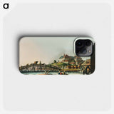 Palace at Bucharest from Views in the Ottoman Dominions, in Europe, in Asia, and some of the Mediterranean islands - Views of the Ottoman Dominions Phone Case.