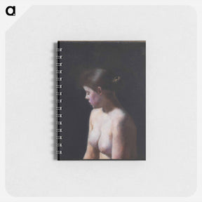 アートメモ帳-Nude Female Model - ヴィルヘルム ハンマースホイ Memo.