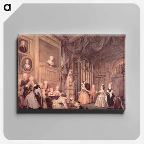 アートパネル-The Children's Theater In The House Of John Conduit - ウィリアム ホガース Canvas.