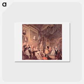 アートポストカード-The Children's Theater In The House Of John Conduit - ウィリアム ホガース Postcard.