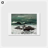 アートポストカード-Summer Squall - ウィンスロー ホーマー Postcard.