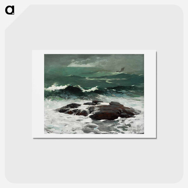 アートポストカード-Summer Squall - ウィンスロー ホーマー Postcard.