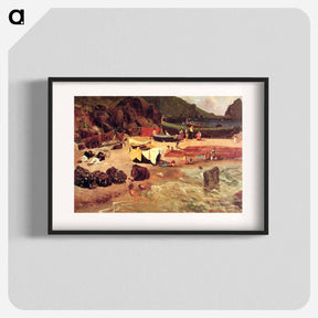 アートポスター-Fishing Boats at Capri - アルバート ビアスタット Poster.