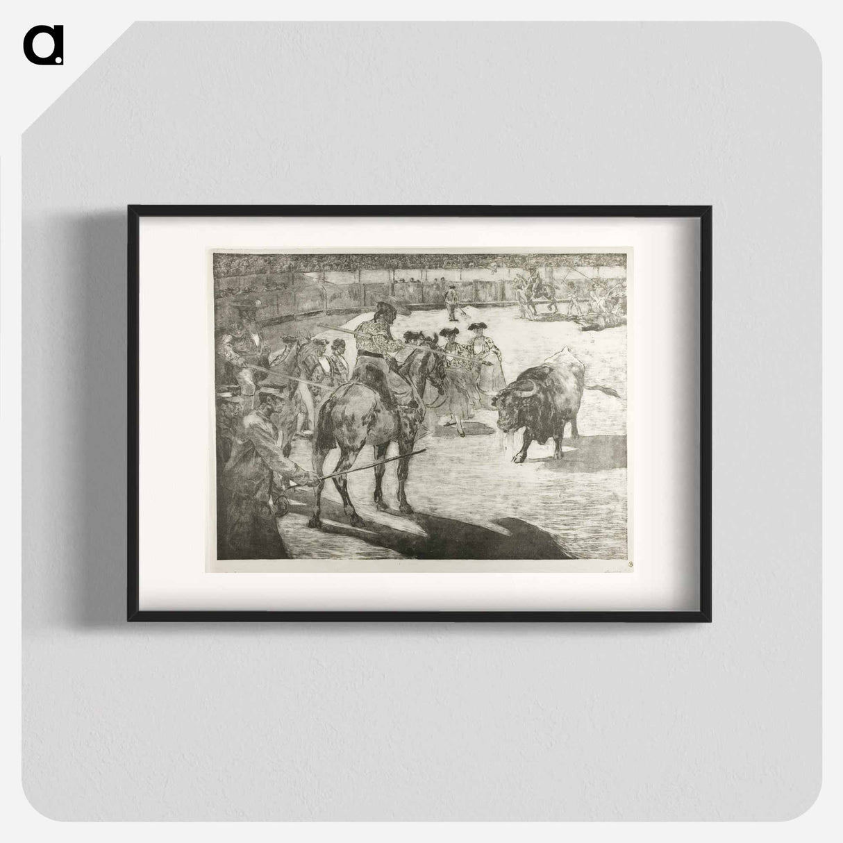 Bull-Fight - アレクサンドル ルノア Poster.
