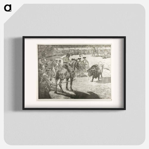 Bull-Fight - アレクサンドル ルノア Poster.