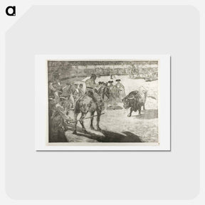 アートポストカード-Bull-Fight - アレクサンドル ルノア Postcard.