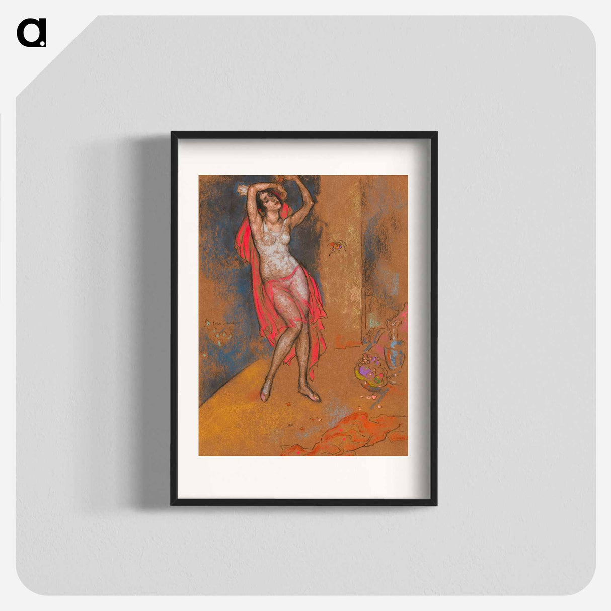 Standing Nude woman. Anna Pavlova in Oriental Fantasy by William Penhallow Henderson. - 不思議の国のアリス Poster.