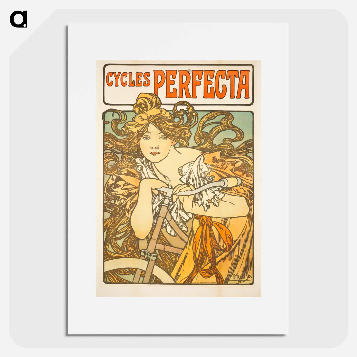 Cycles Perfecta - アルフォンス ミュシャ Poster.