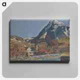 View of dolný kubín - アーノルド ピーター ワイズ クビンチャン Canvas.