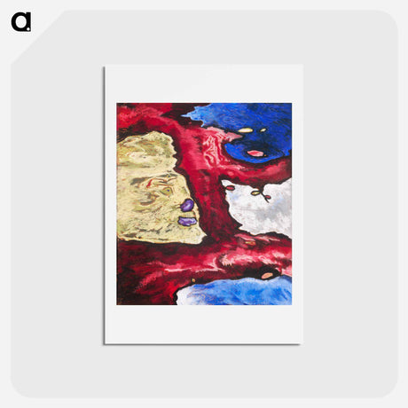 アートポストカード-Tree Forms and Water - アーサー ダヴ Postcard.