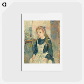 アートポストカード-Young Girl with an Apron
 - ベルト モリゾ Postcard.
