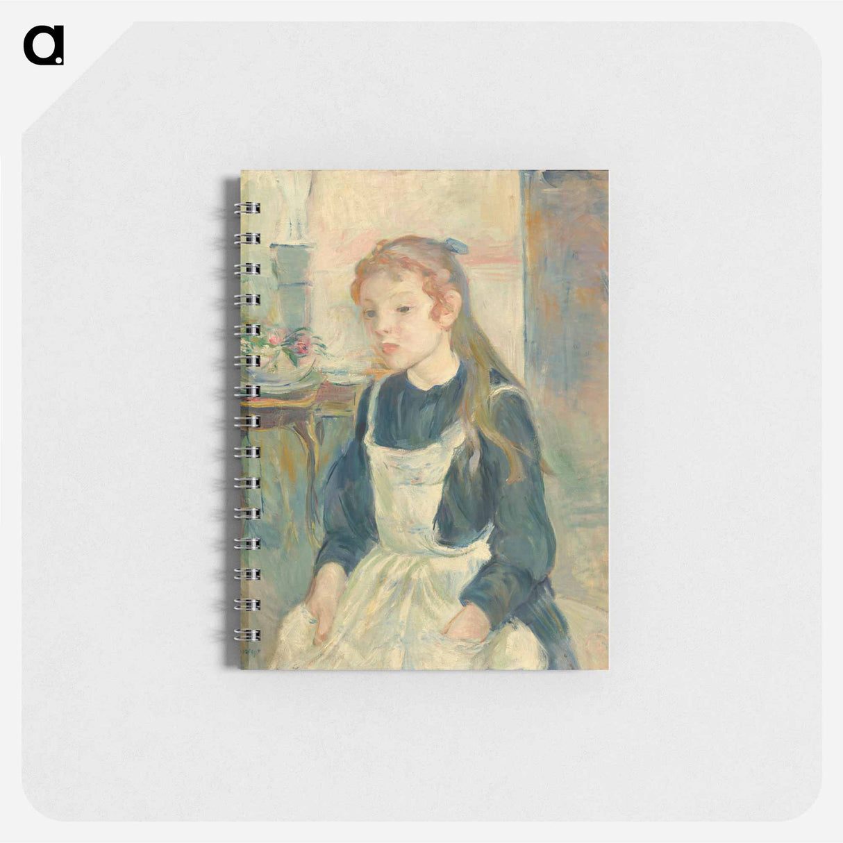 アートメモ帳-Young Girl with an Apron
 - ベルト モリゾ Memo.