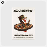 アートポストカード-Careless Talk
 - ボストン公共図書館 Postcard.