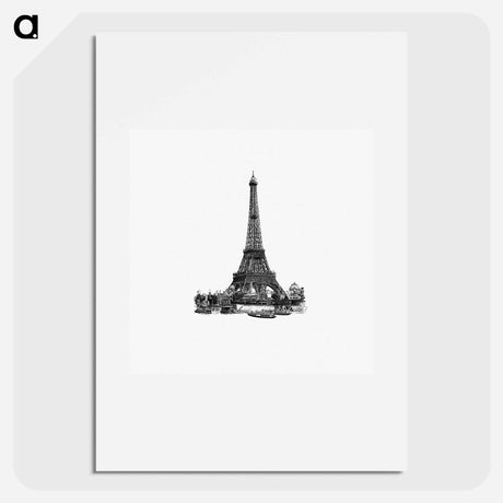 アートポスター-Eiffel Tower Engraving
 - 大英図書館 Poster.