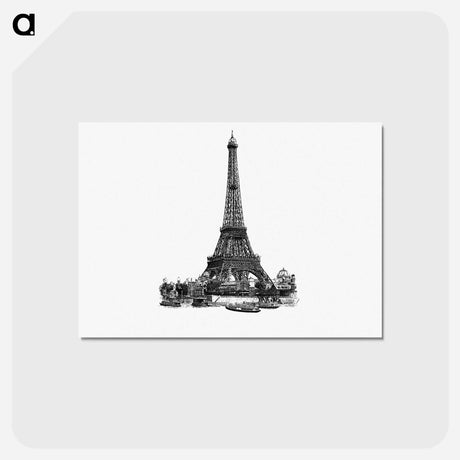 アートポストカード-Eiffel Tower Engraving
 - 大英図書館 Postcard.