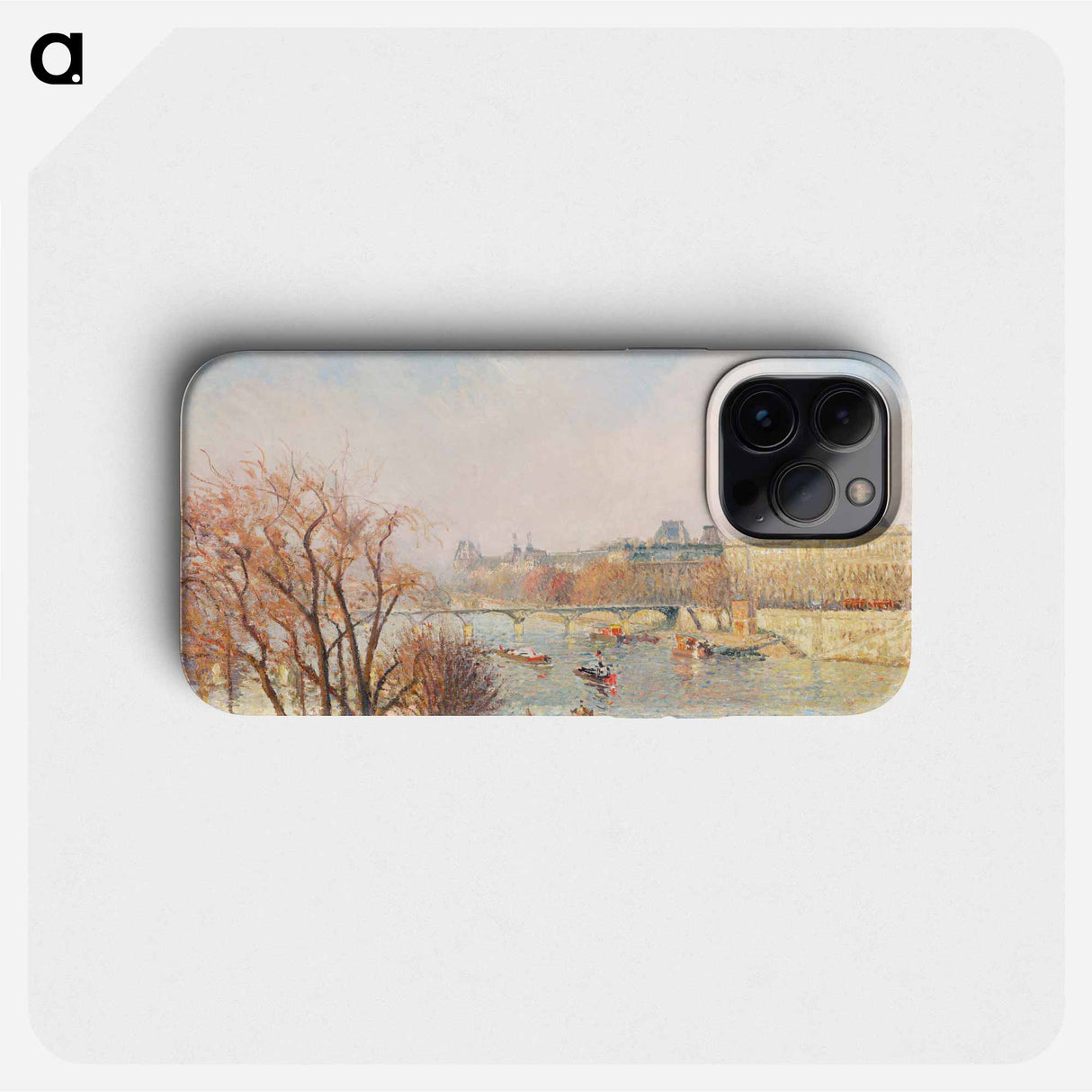 The Louvre, Morning, Sunlight - Camille Pissarro Phone Case.